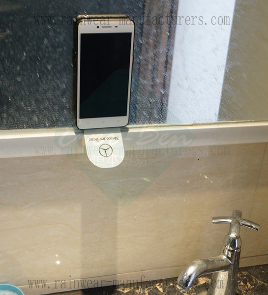 Reusable paste sticker on mirror for cell phone